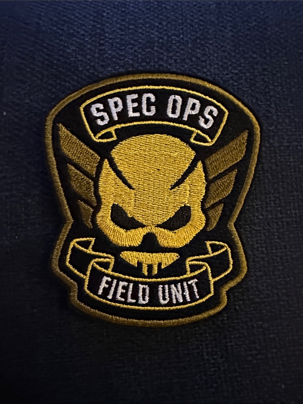 Spec Ops Field Unit Embroidered Patch - Gold and Black
